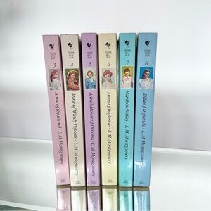 Vintage 6 books by L.M. Montgomery Anne of Green Gables novels